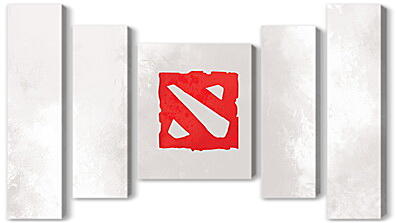Модульная картина - dota 2, art, logo