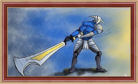 Картина - rogue knight, dota 2, art
