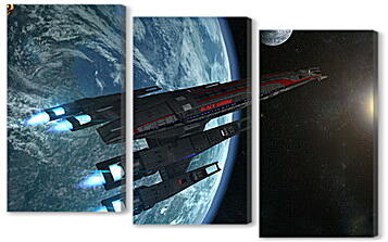 Модульная картина - Mass Effect 3
