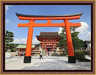 Картина - Святилище Фусими Инари. Япония.