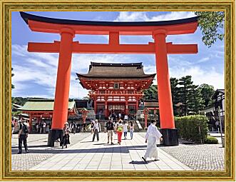 Картина - Святилище Фусими Инари. Япония.