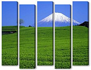 Модульная картина - Священная гора Фудзияма. Япония.