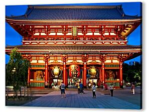 Постер (плакат) - Храм Мэйдзи. Япония.