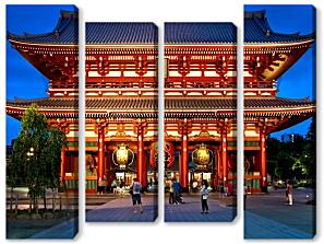 Модульная картина - Храм Мэйдзи. Япония.