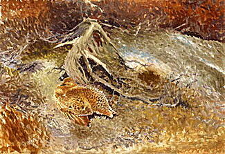 Картина - Куропатка на гнезде