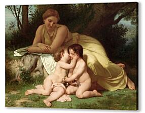 Женщина и дети. Адольф-Уильям Бугро