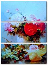 Модульная картина - Натюрморт и цветы