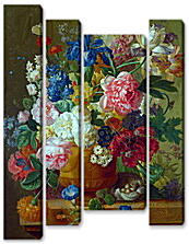 Модульная картина - Цветы в вазе