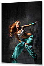 Постер (плакат) - Танцовщица в голубых штанах