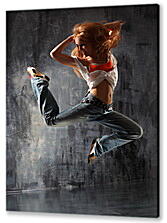Постер (плакат) - Танцовщица в прыжке
