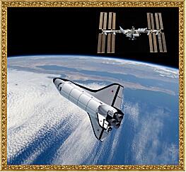 Картина - Космический корабль Буран