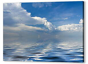 Постер (плакат) - Отражение неба в море
