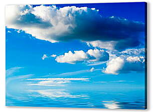 Постер (плакат) - Облака в море
