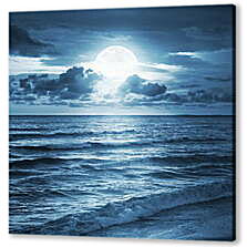 Постер (плакат) - Луна над морем
