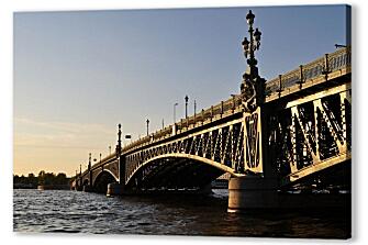 Постер (плакат) - Мост в Санкт-Петербурге