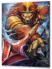 Постер (плакат) - Яростный лев