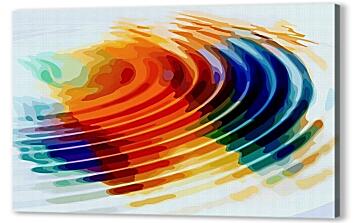 Постер (плакат) - Разноцветные волны