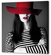 Постер (плакат) - Красная шляпка