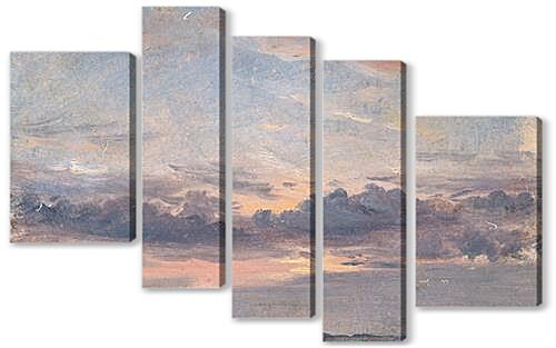 Модульная картина - A Cloud Study Sunset
