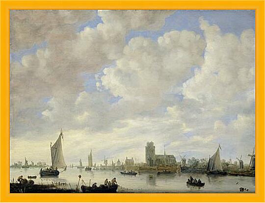 Картина - View of the Merwede off Dordrecht

