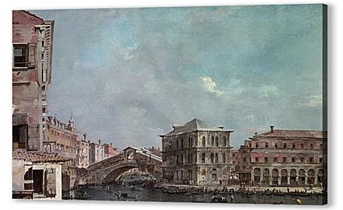 Картина маслом - le grand Canal Pont de Riato
