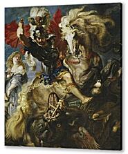 Постер (плакат) - Битва Святого Георгия с драконом