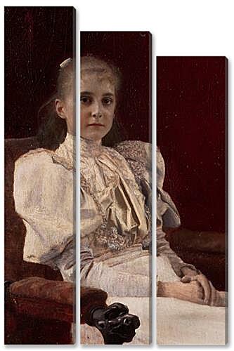 Модульная картина - Sitzendes junges Madchen	

