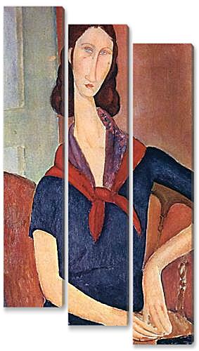 Модульная картина - Jeanne Hebuterne (with a scarf)	
