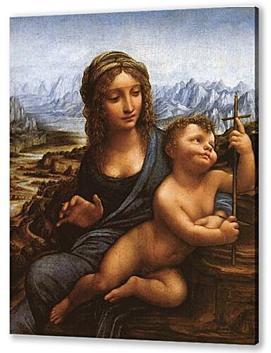 Картина маслом - Мадонна и ребенок	
