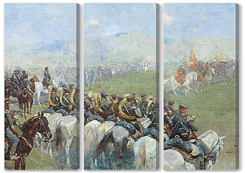 Модульная картина - Смотр войск Александром III
