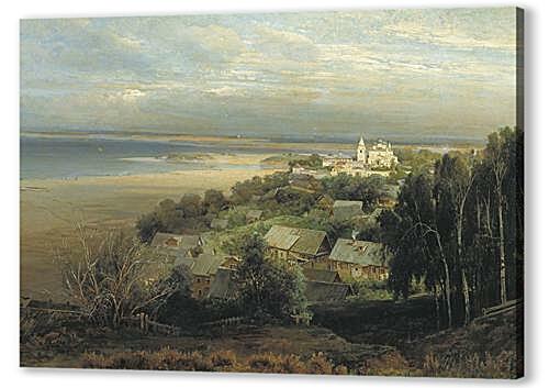 Картина маслом - Печерский монастырь под Нижним Новгородом