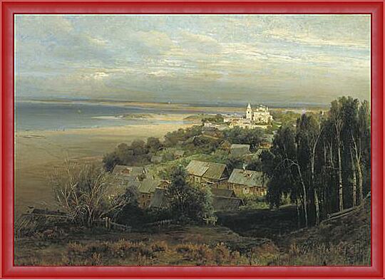 Картина - Печерский монастырь под Нижним Новгородом