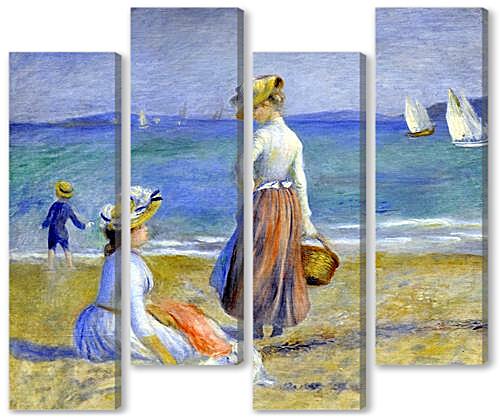 Модульная картина - Figures on the Beach
