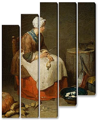 Модульная картина - The kitchen maid
