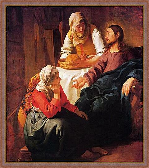 Картина - Христос в доме Марии и Марфы (1665).
