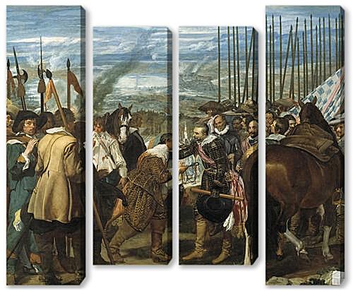 Модульная картина - The Surrender of Breda or The Lances	
