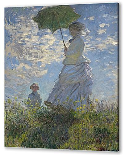 Постер (плакат) - Женщина с зонтиком	
