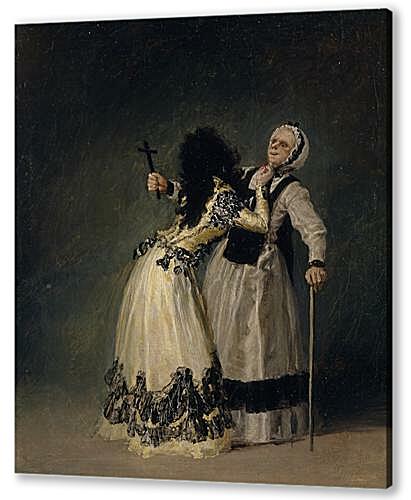 Картина маслом - The Duchess of Alba and her Duenna
