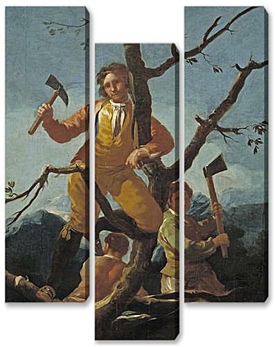 Модульная картина - The Woodcutters
