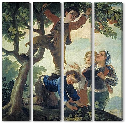 Модульная картина - Boys Picking Fruit
