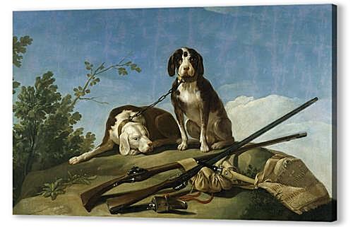 Постер (плакат) - Dogs on the leash
