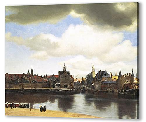 Картина маслом - View of Delft
