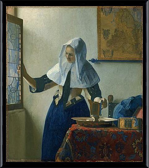 Картина - Young woman with a water pitcher
