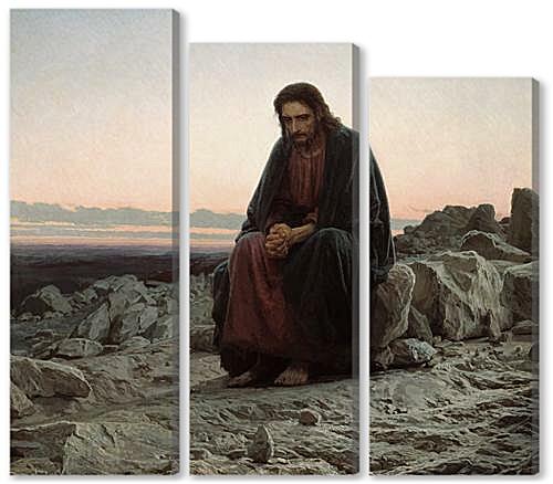 Модульная картина - Христос в пустыне