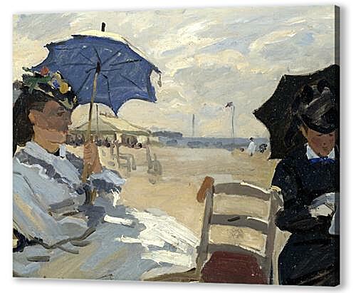 Картина маслом - The Beach at Trouville	
