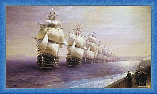 Картина - Парад Черноморского флота в 1849 г.	
