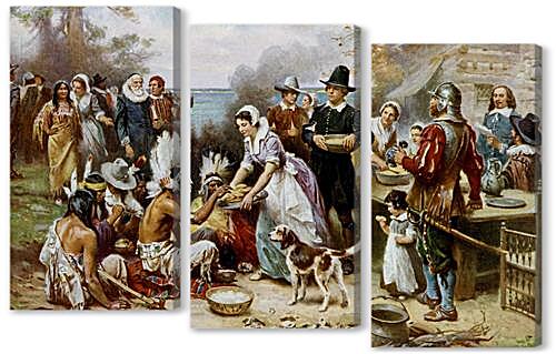 Модульная картина - The First Thanksgiving
