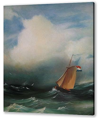 Постер (плакат) - Tempete sur la mer	
