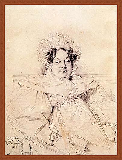 Картина - Madame Louis Francois Bertin, nee Genevieve Aimee Victoire Boutard
