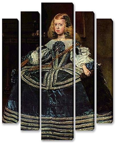 Модульная картина - Infanta Margarita Teresa in a Blue Dress